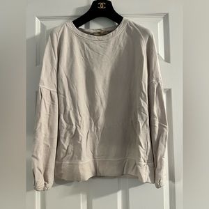 Garbe Luxe The Veronica XS Cream 
Cotton sweatshirt 
Voluminous pleated sleeve